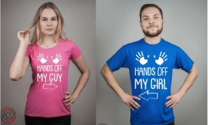 Koszulki dla par jako prezent na Walentynki