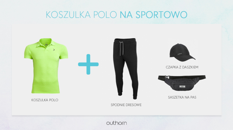 Koszulka polo w sportowej stylizacji